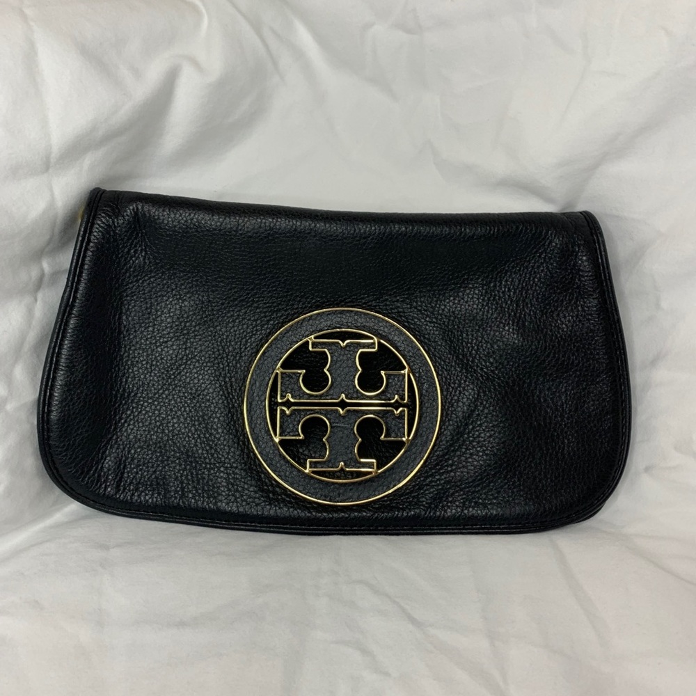 Tory Burch Logo Flap Clutch